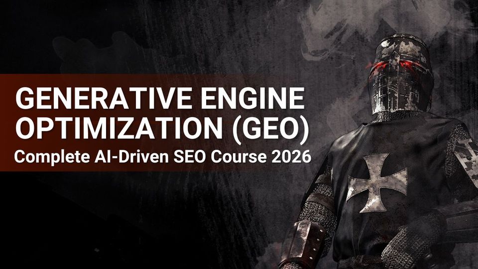Generative Engine Optimization (GEO): Complete AI-Driven SEO Course 2026